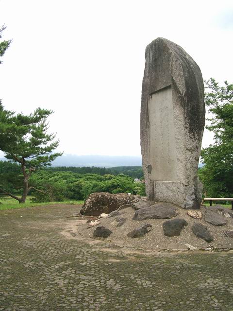 渋民の啄木歌碑